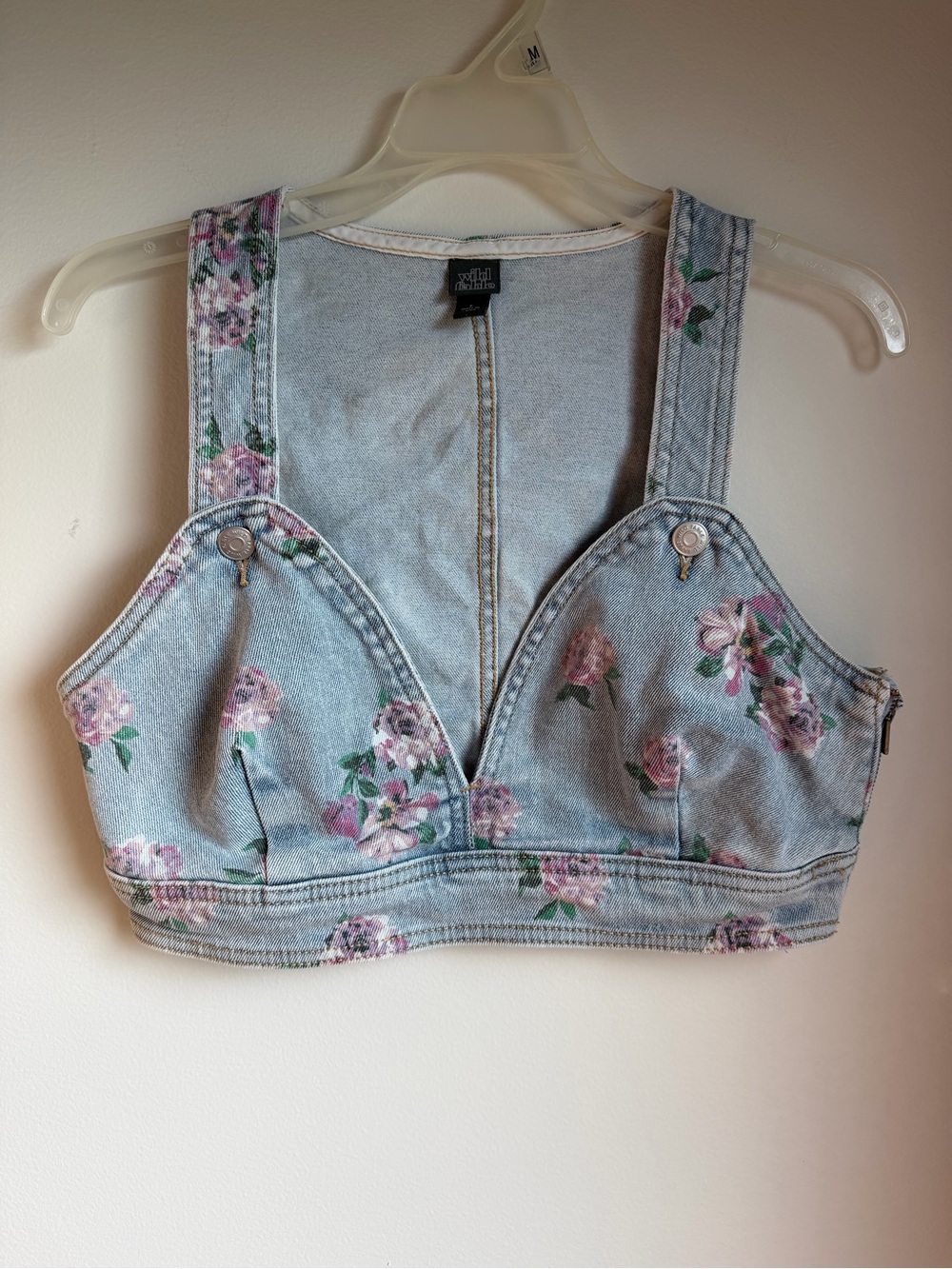 Denim Floral Top Western/Boho Chic
